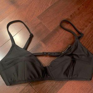 Galamar Retro Black Bikini Top. Unworn. Size L.